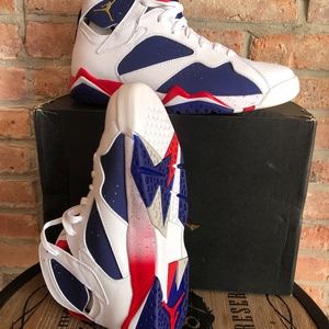 Air Jordan 7 Retro, Nike White/Red/Blue Sneakers